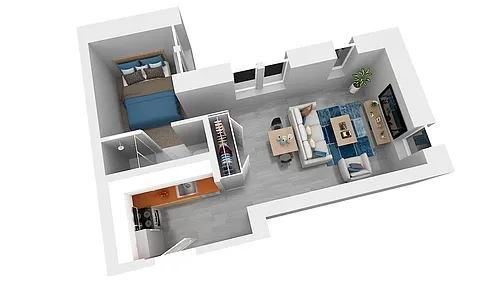 Floor plan Studio
