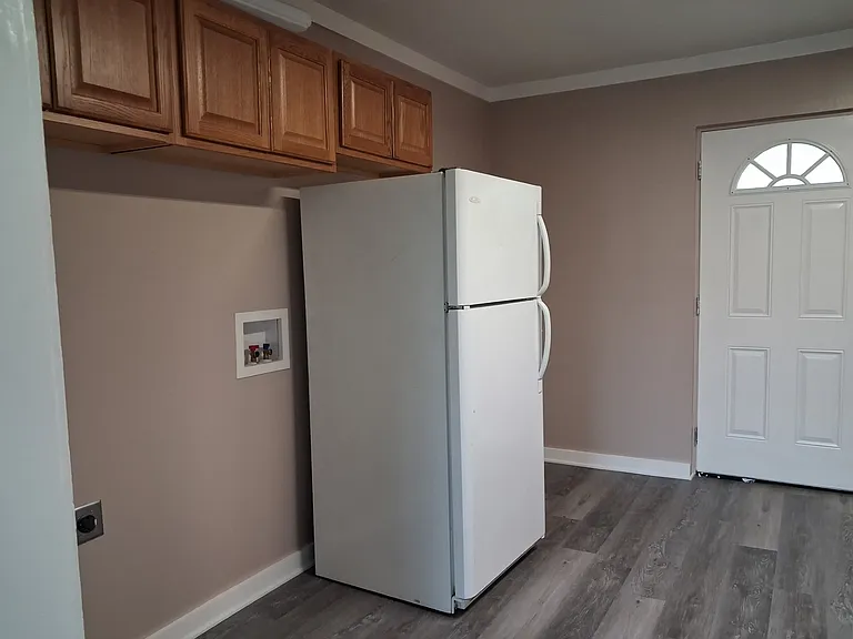 washer and dryer hock ups cabinets above