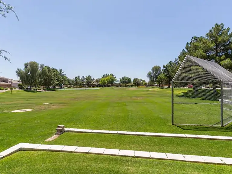 Short 3-5 minute walk to the neighborhood park with swings, jungle gym, baseball field, basketball and volleyball.