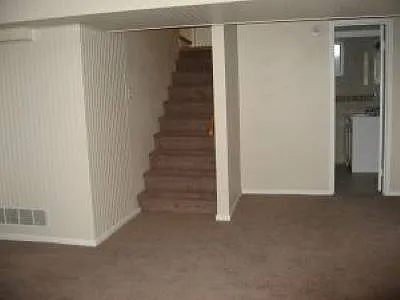 Downstairs bath is adjacent to the family room