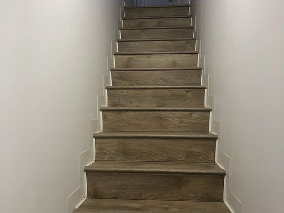 Steps to the second floor.