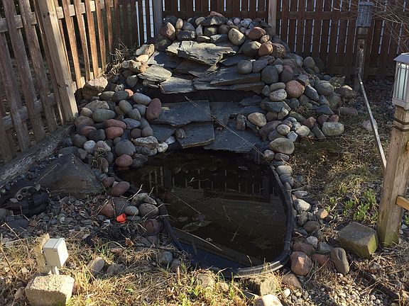 Waterfall and small pond