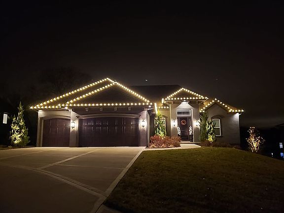 View at Night at Christmas