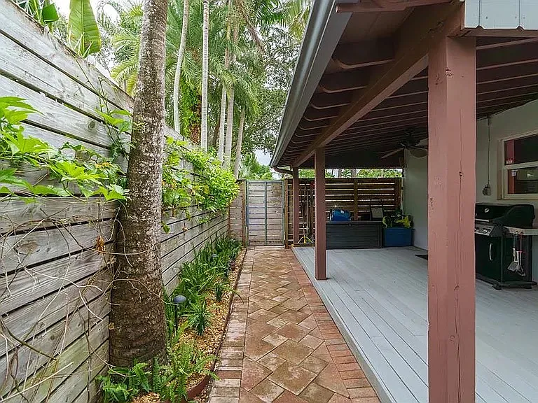 Covered Porch and path drive way