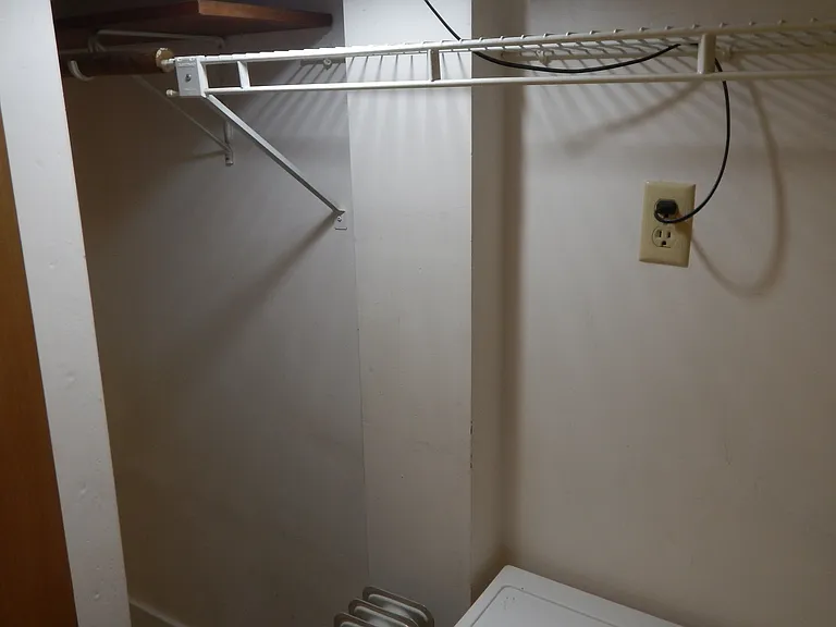 very long large closet space