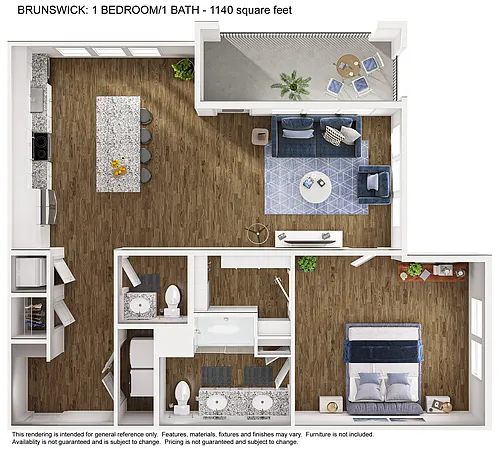 Floor plan *1x1.5 Brunswick A5A
