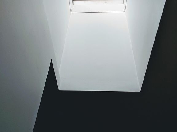 Skylight in hallway