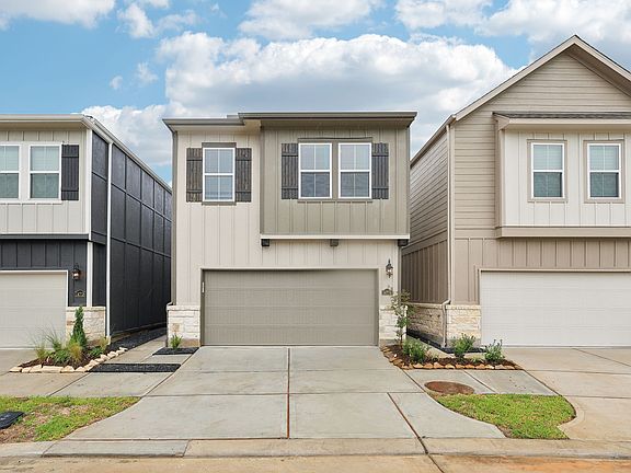 The exterior of a home in McClendon Park Village of Houston, TX.