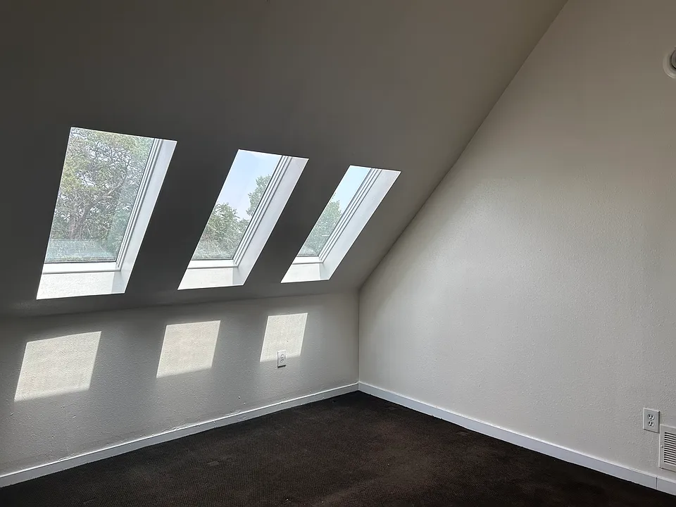 Great views. Angled walls. Lots of space.