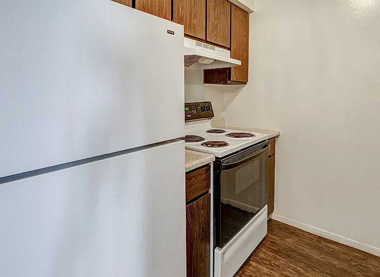 Apartment Kitchen at The Woods of Eagle Creek