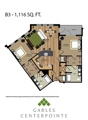 Floor plan B3
