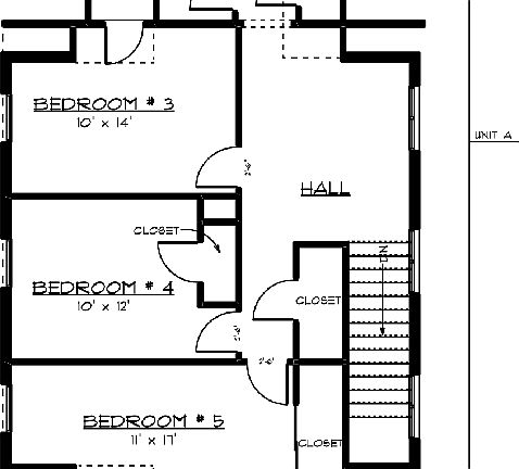 Floor plan of third floor