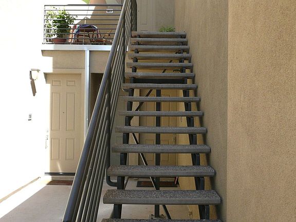 Stairs leading to unit