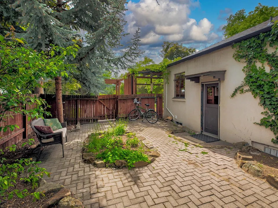 Side yard to your unit and entry door