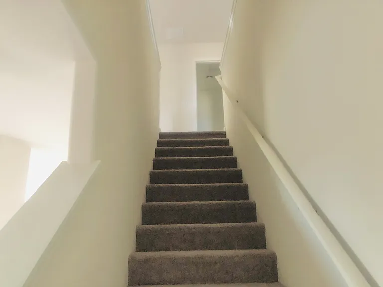 up the stairs