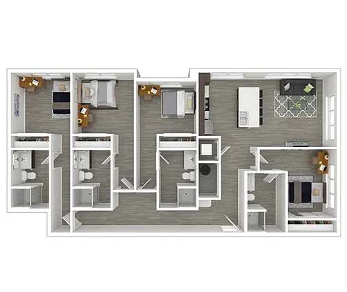 Floor plan 4X4 B