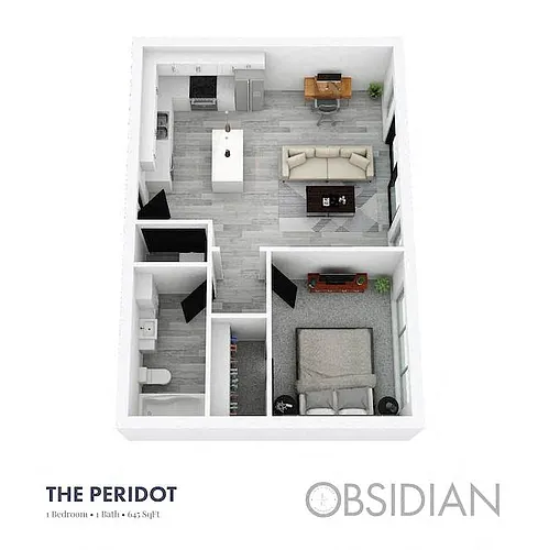 Floor plan OBSIDIAN - The Peridot