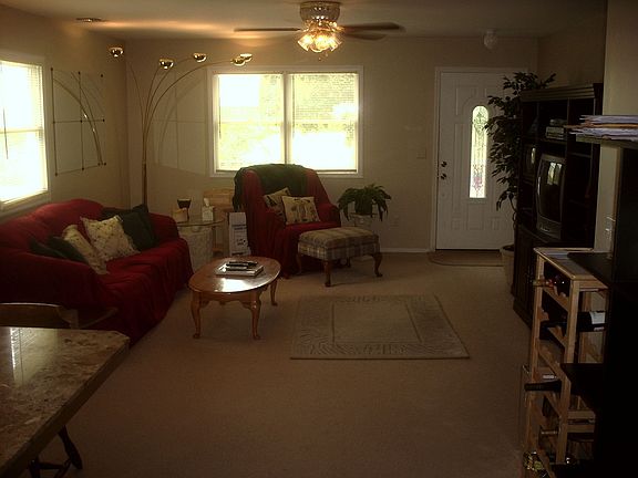 From back of house looking to front door