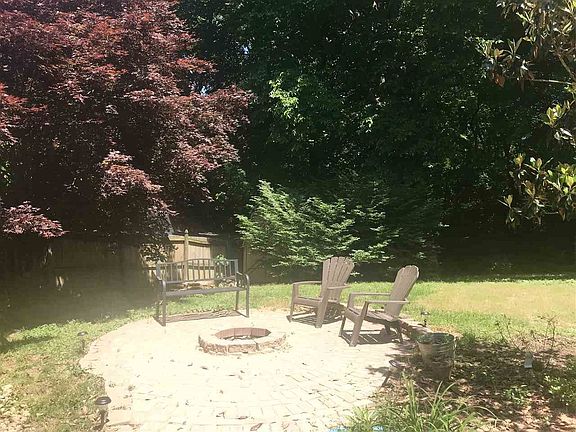 Fire Pit in Backyard