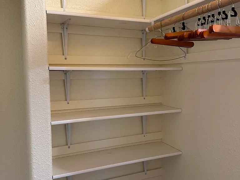 Master bedroom walk-in closet