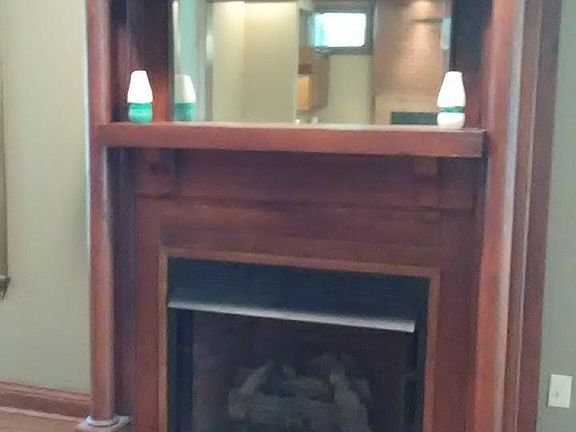 Mantle in formal living room