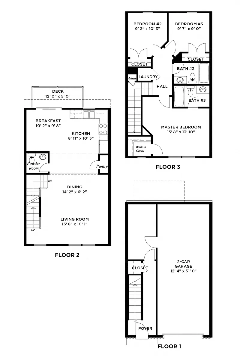 Floor plan The Augusta 3 Bedroom