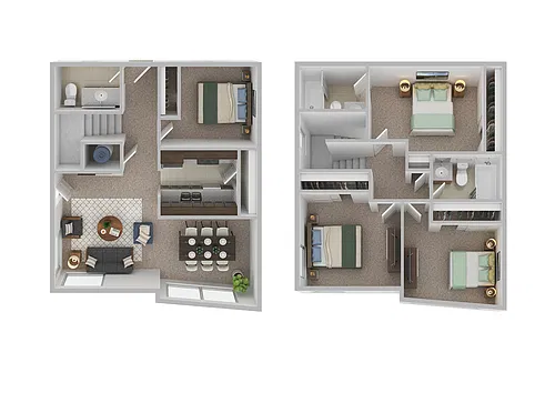 Floor plan Four-Bedroom
