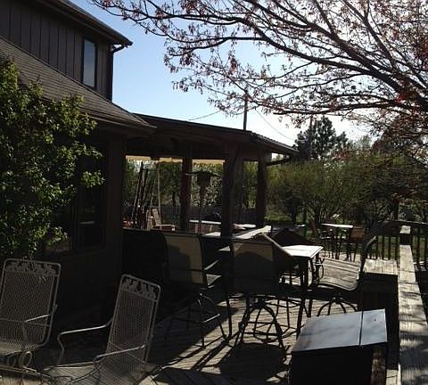 outdoor kitchen from deck