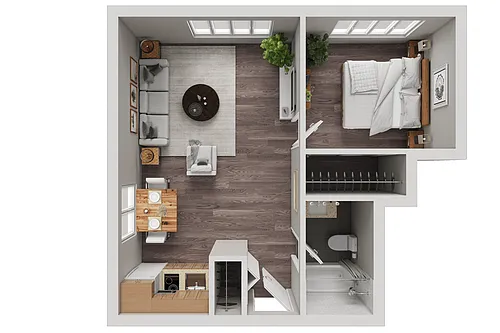Floor plan 108th - The Halsey