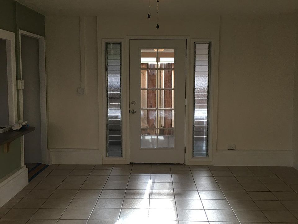 Living room and front door