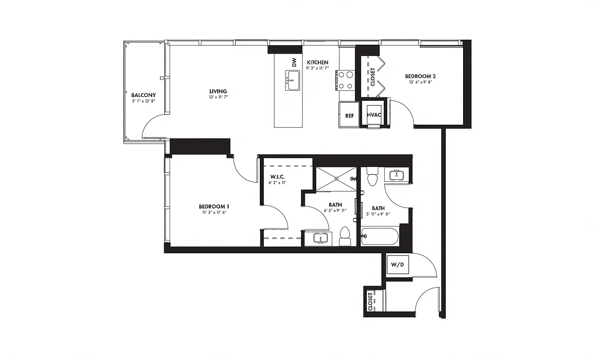 Floor plan 2C