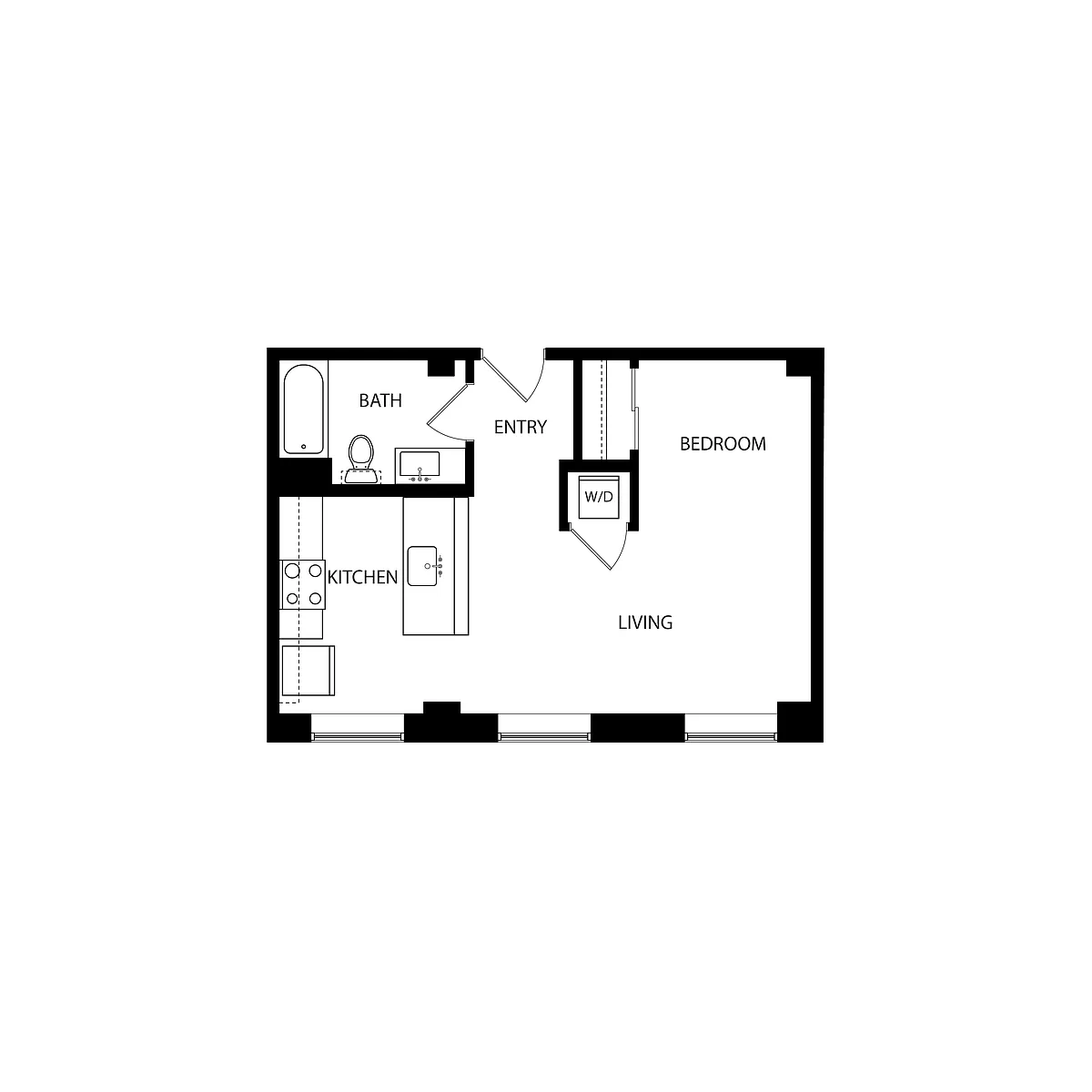 Floor plan Studio