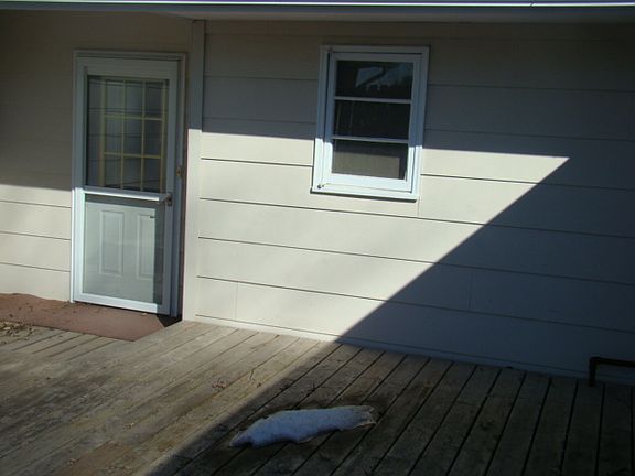large enclosed deck