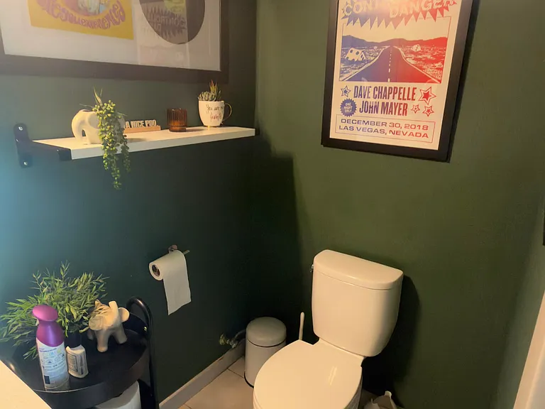 Half bathroom on 1st floor