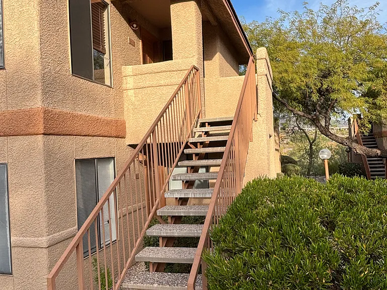Private entrance stairs