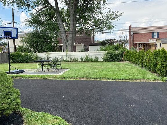 Large back yard with patio