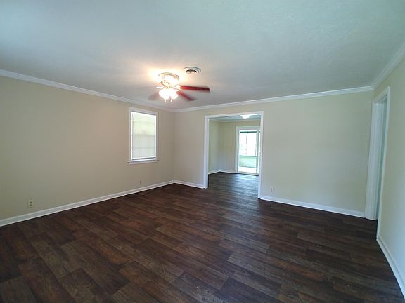 Living room open to the eat-in kitchen