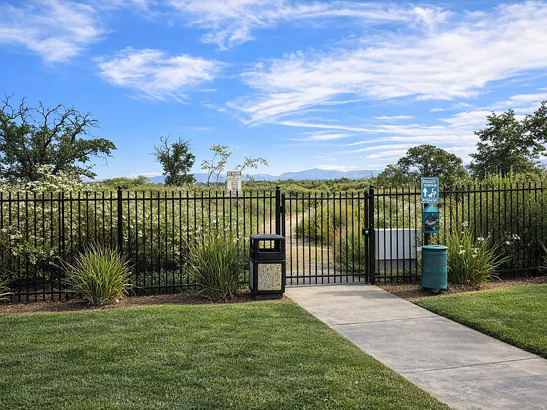 Private gated access to park, scenic trails, and direct path toward Valencia Town Center