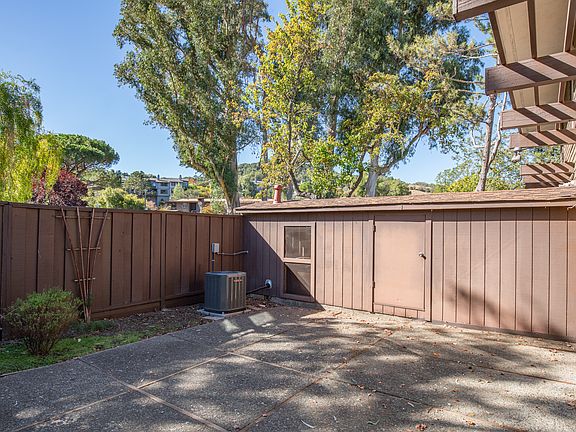 storage room on patio