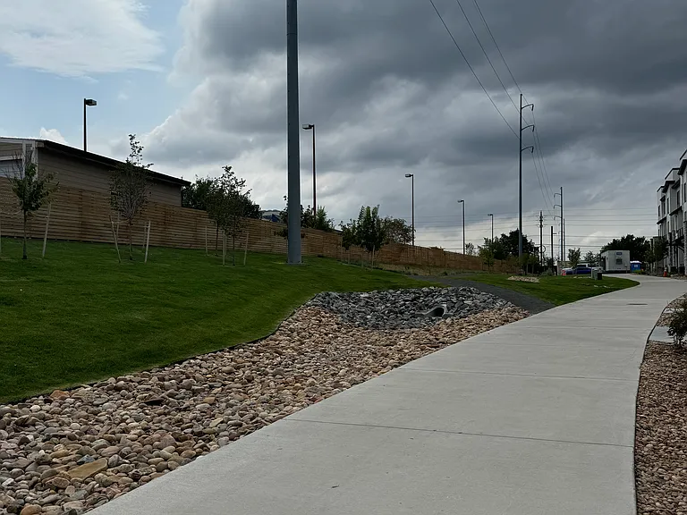 community dog run/trail