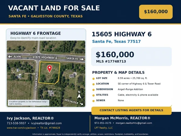 15605 Highway 6 Lot 2, Santa Fe, TX 77517