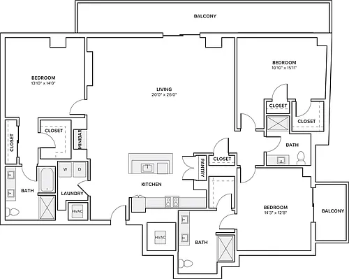 Floor plan PH3