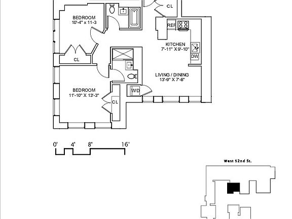 2nd image of 416 W 52nd St #705E