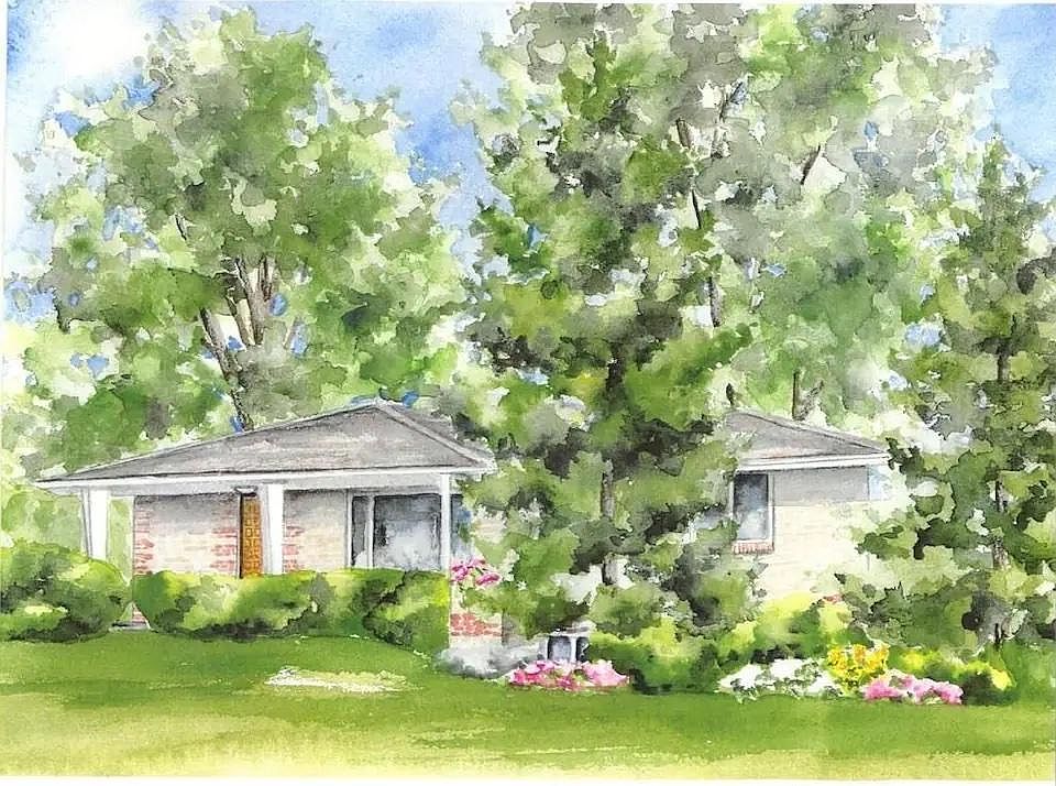 Front of the house (artist's depiction)
