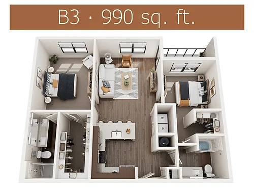 Floor plan B3