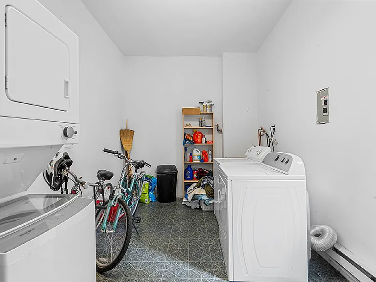 Shared laundry and bike storage