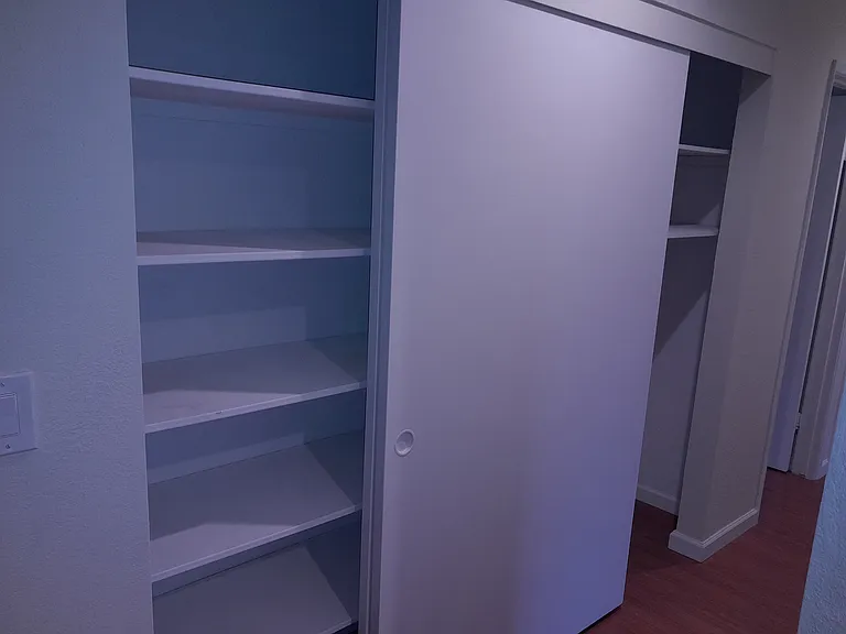 Extra storage: Hallway linen/utility closet
