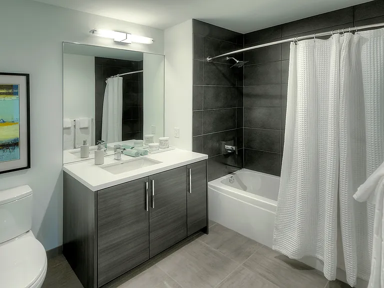 Model apartment bathroom