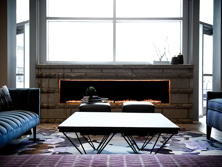 Legacy Living Room Fireplace and Seating Area