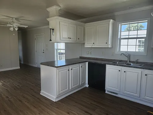 Floor plan 3 Bed 2 Bath Single Section Home